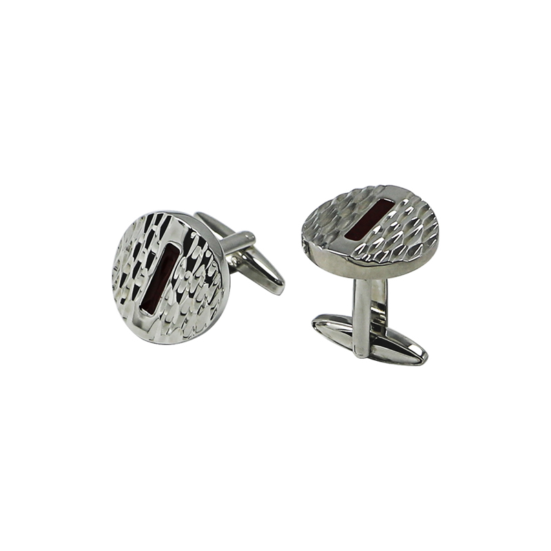Braune Emaille Apex Suit Cuff Links